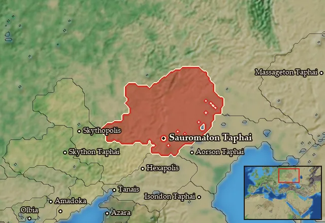 Map of Sauromataia and its neighbours