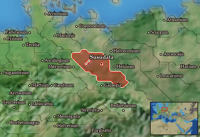 Map of Semnonia and its neighbours