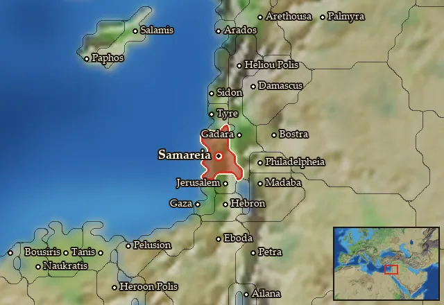 Map of Shamerayin and its neighbours