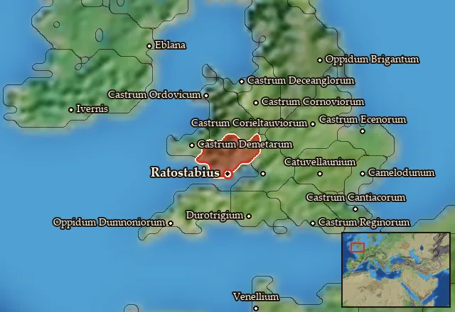 Map of Siluria and its neighbours
