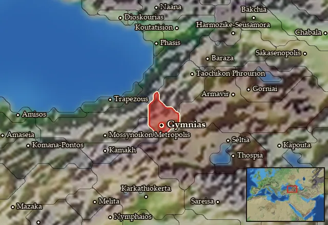 Map of Skythenia and its neighbours