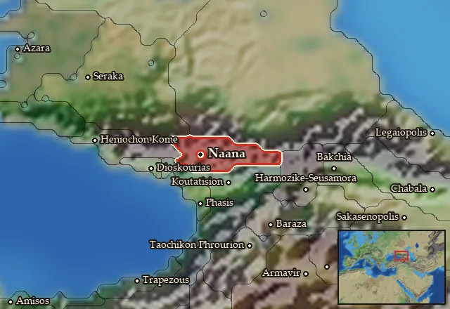 Map of Soanaia and its neighbours