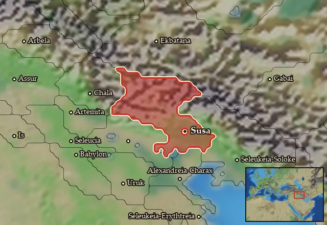 Map of Sousiane and its neighbours