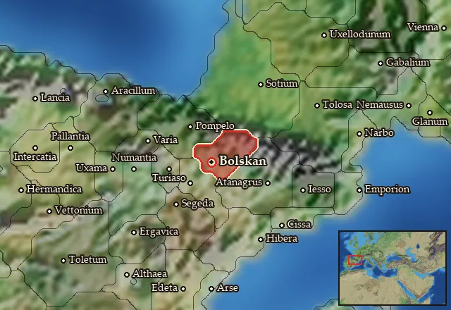 Map of Suessetania and its neighbours