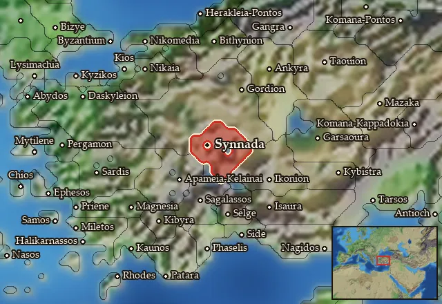Map of Synnadia and its neighbours