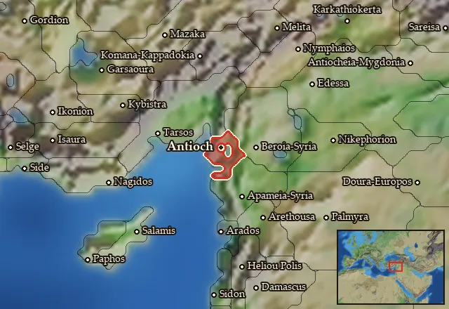 Map of Syria and its neighbours