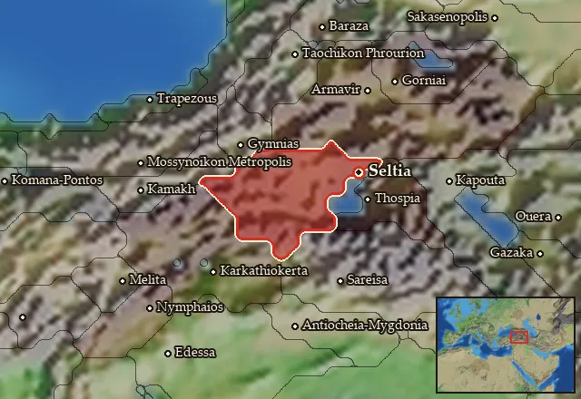 Map of Taronitis and its neighbours