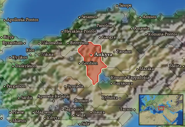 Map of Tektosagia and its neighbours