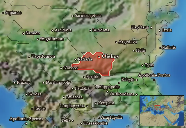 Map of Triballia and its neighbours