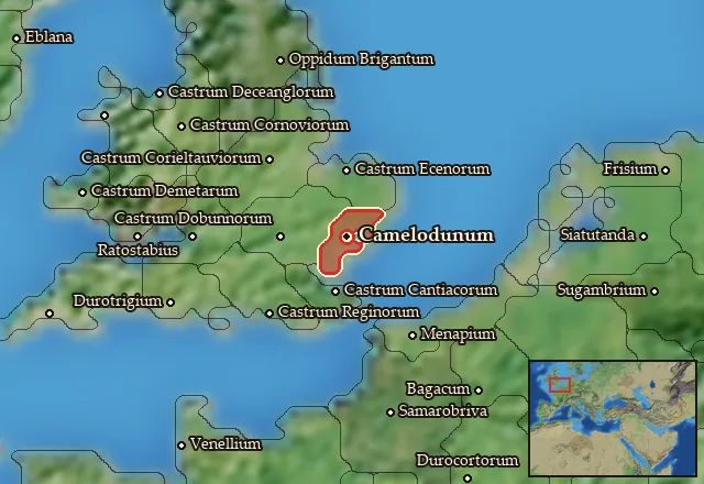 Map of Trinobantia and its neighbours