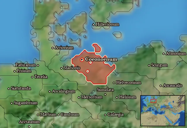 Map of Varinia and its neighbours