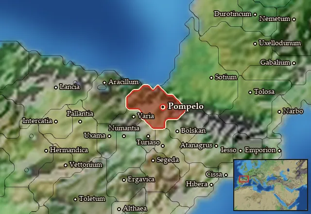 Map of Vasconia and its neighbours