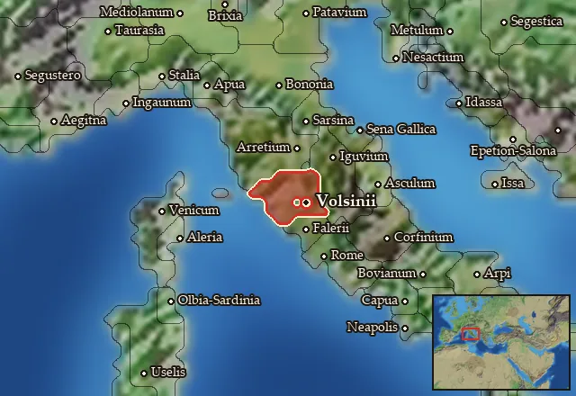 Map of Velzna and its neighbours