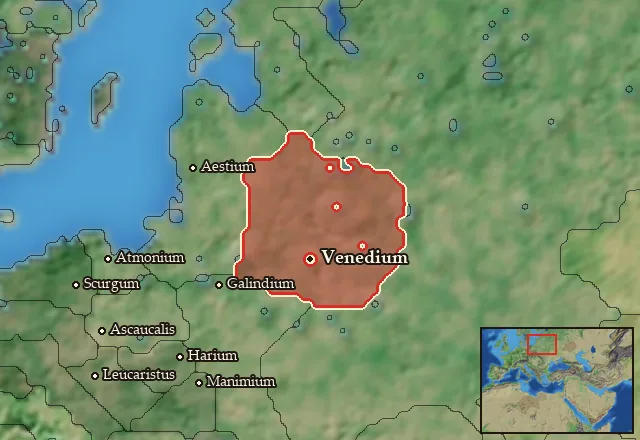 Map of Venedia and its neighbours