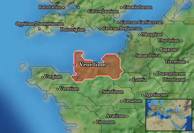 Map of Venellia and its neighbours