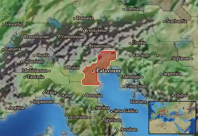Map of Venetia and its neighbours