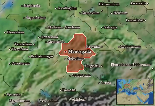 Map of Volcaea and its neighbours