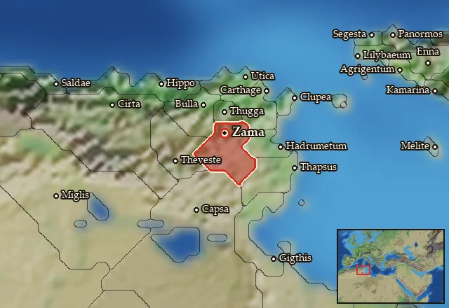 Map of Zama Meizon and its neighbours