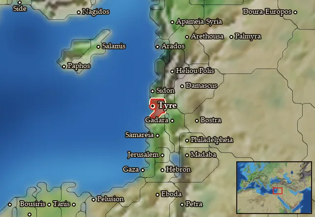 Map of Zur and its neighbours