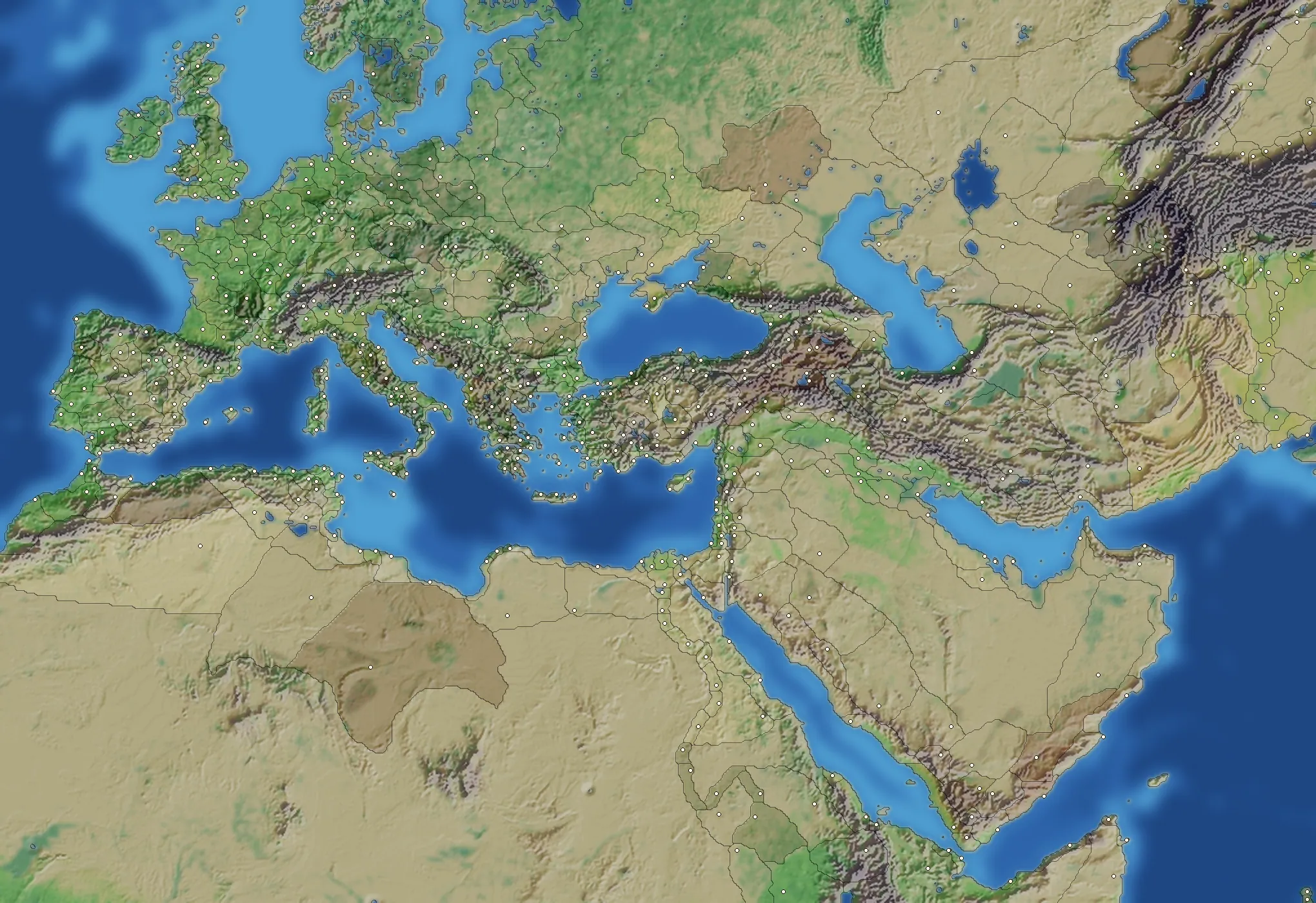The campaign map