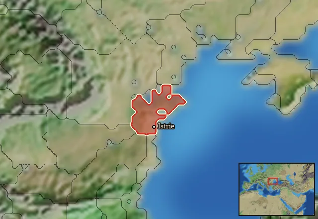 Regions carrying Istrian