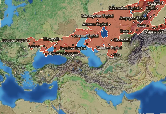 Regions carrying Scythian