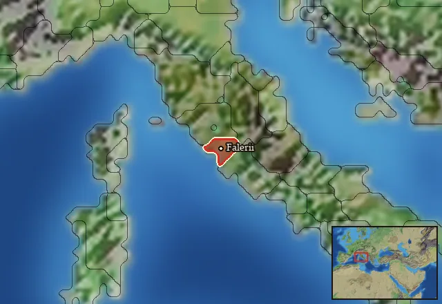 Regions carrying Faliscan