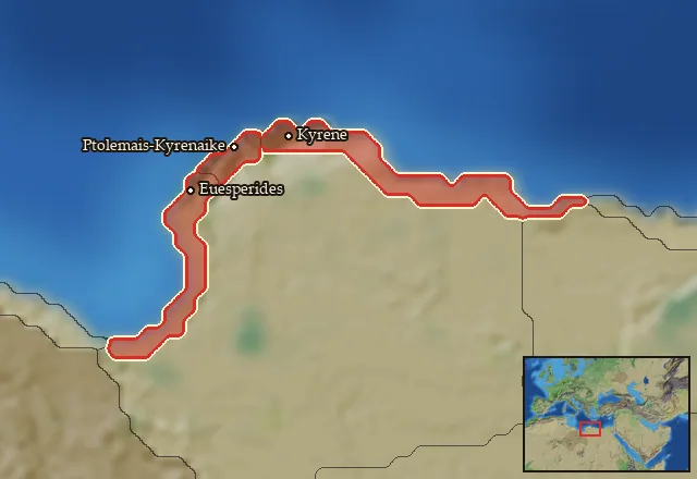 Regions carrying Kyrenaean