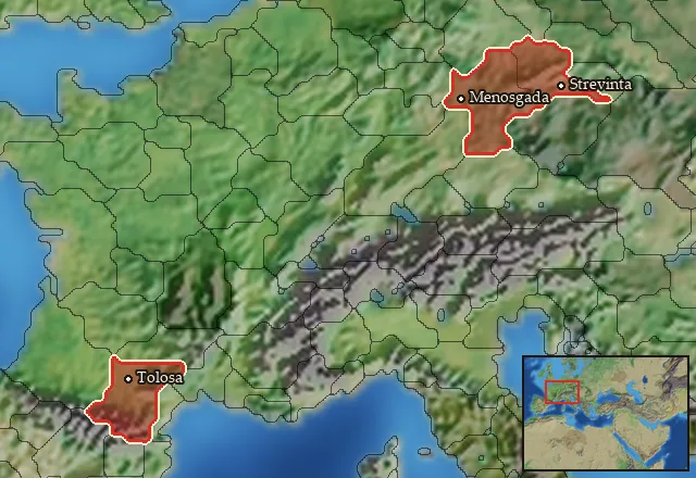Regions carrying Volcaean