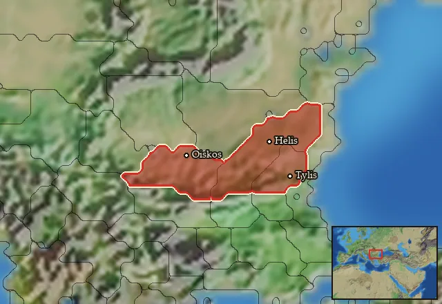 Regions carrying Galato-thracian