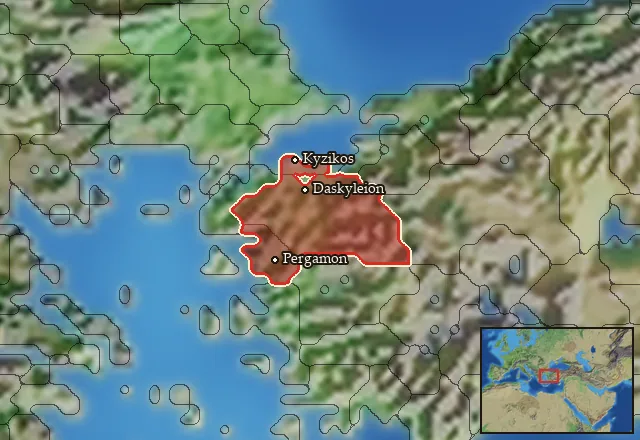 Regions carrying Mysian