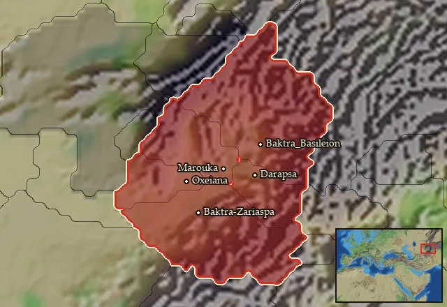 Regions carrying Greco bactrian