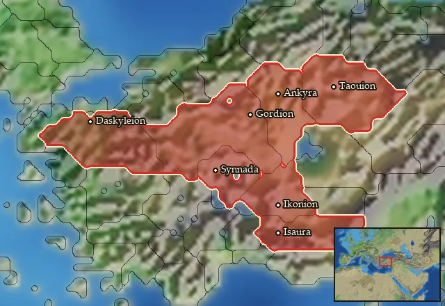 Regions carrying Phrygian