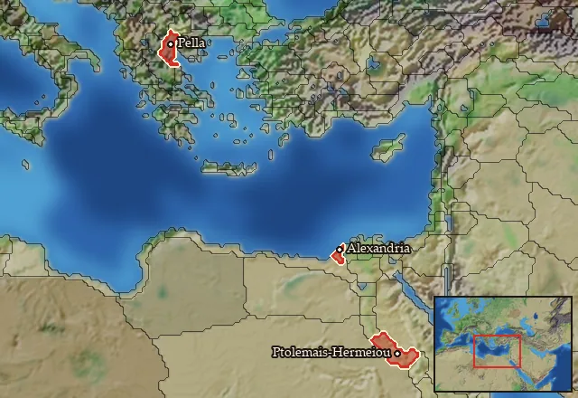 Regions carrying Ptolemaic