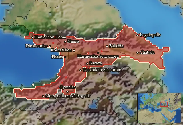 Regions carrying Caucasian
