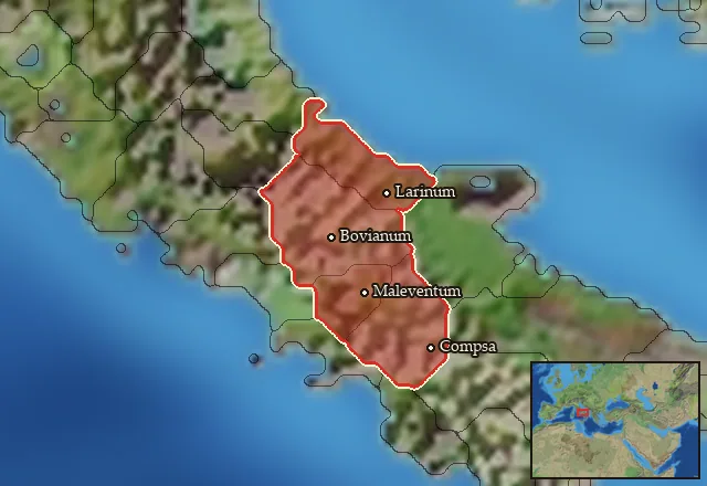 Regions carrying Samnite