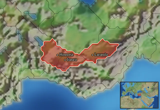 Regions carrying Isaurian