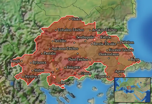 Regions carrying Thracian