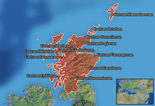 Regions carrying Caledonian