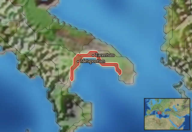 Regions carrying Tarentine