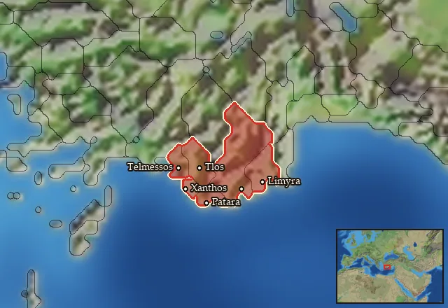 Regions carrying Lycian